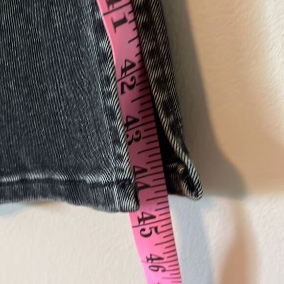 New! ZARA The Skinny with Split Hem Ash black Jeans Size 4 - Picture 12 of 16